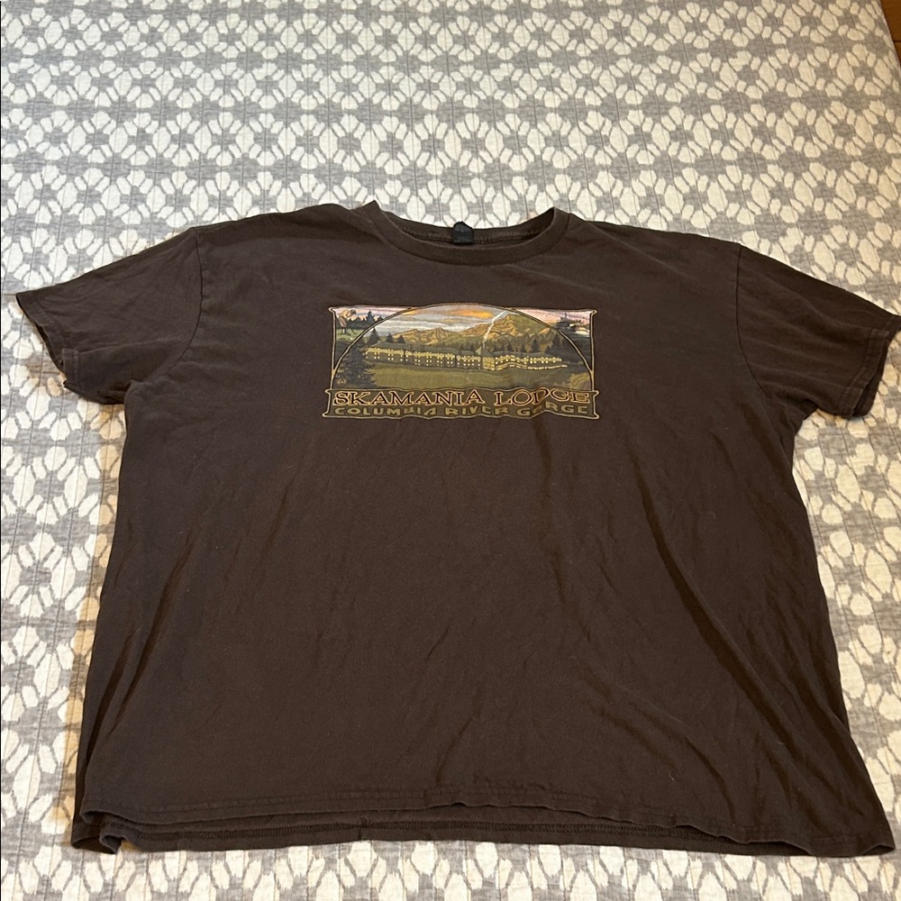 Skamania Lodge Chocolate Brown Tee
